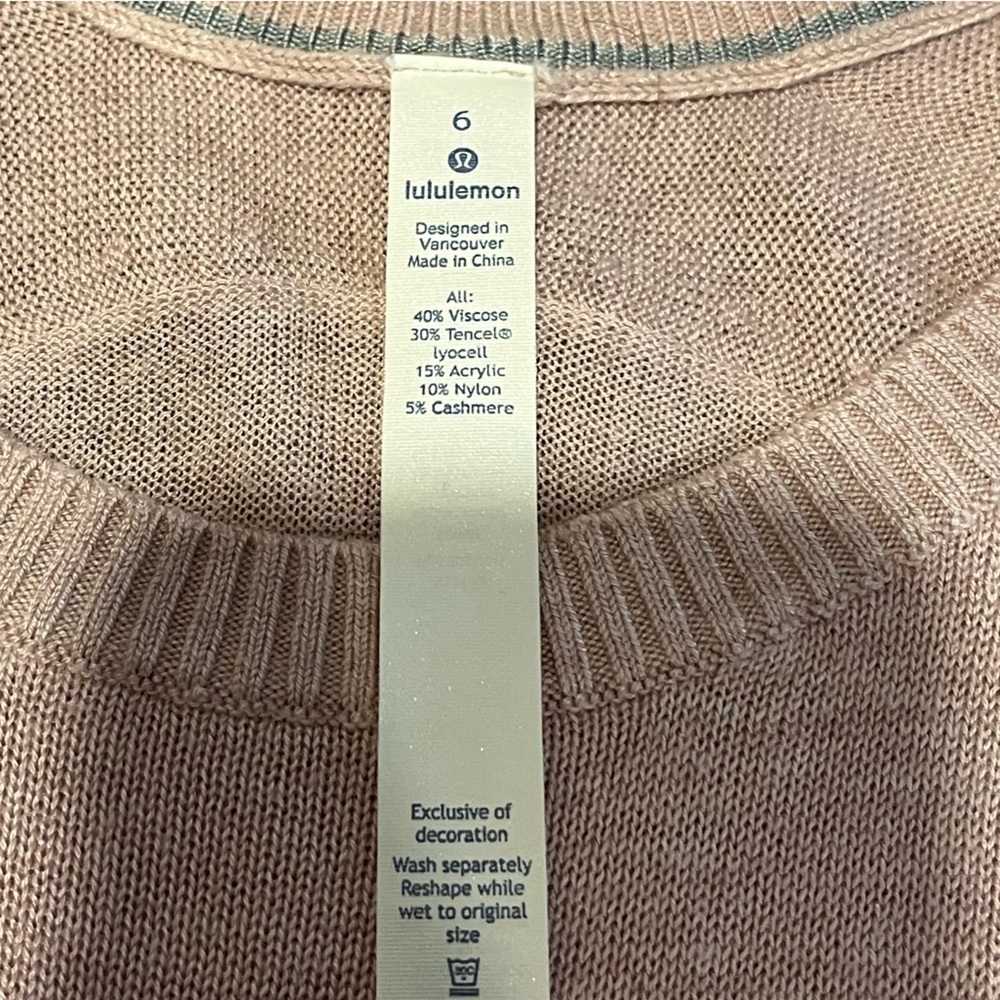 ❣️LULULEMON – Long Sleeve Pink Tunic Size 6 - Picture 2 of 10
